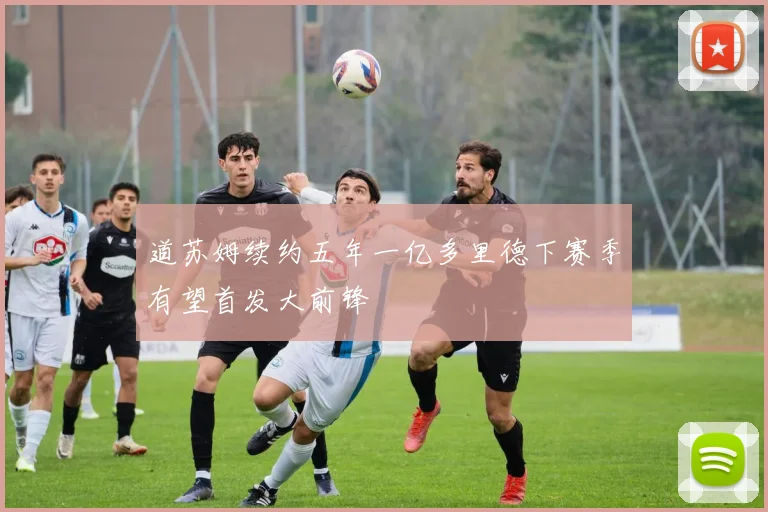 道苏姆续约五年一亿多里德下赛季有望首发大前锋